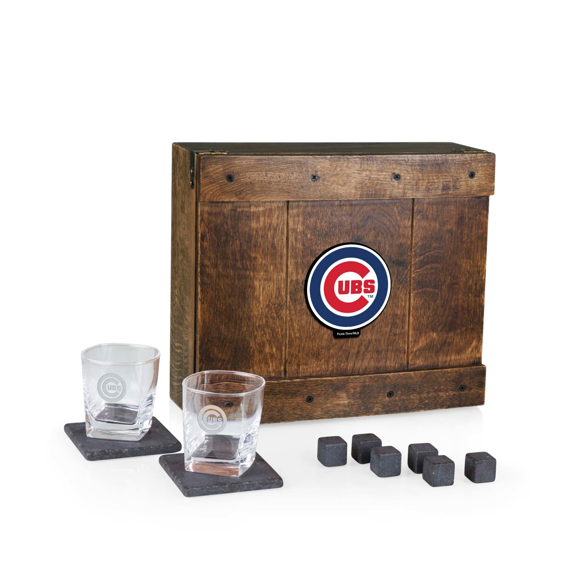 Chicago Cubs - Whiskey Box Gift Set