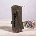Malbec Insulated Canvas and Willow Wine Bottle Basket