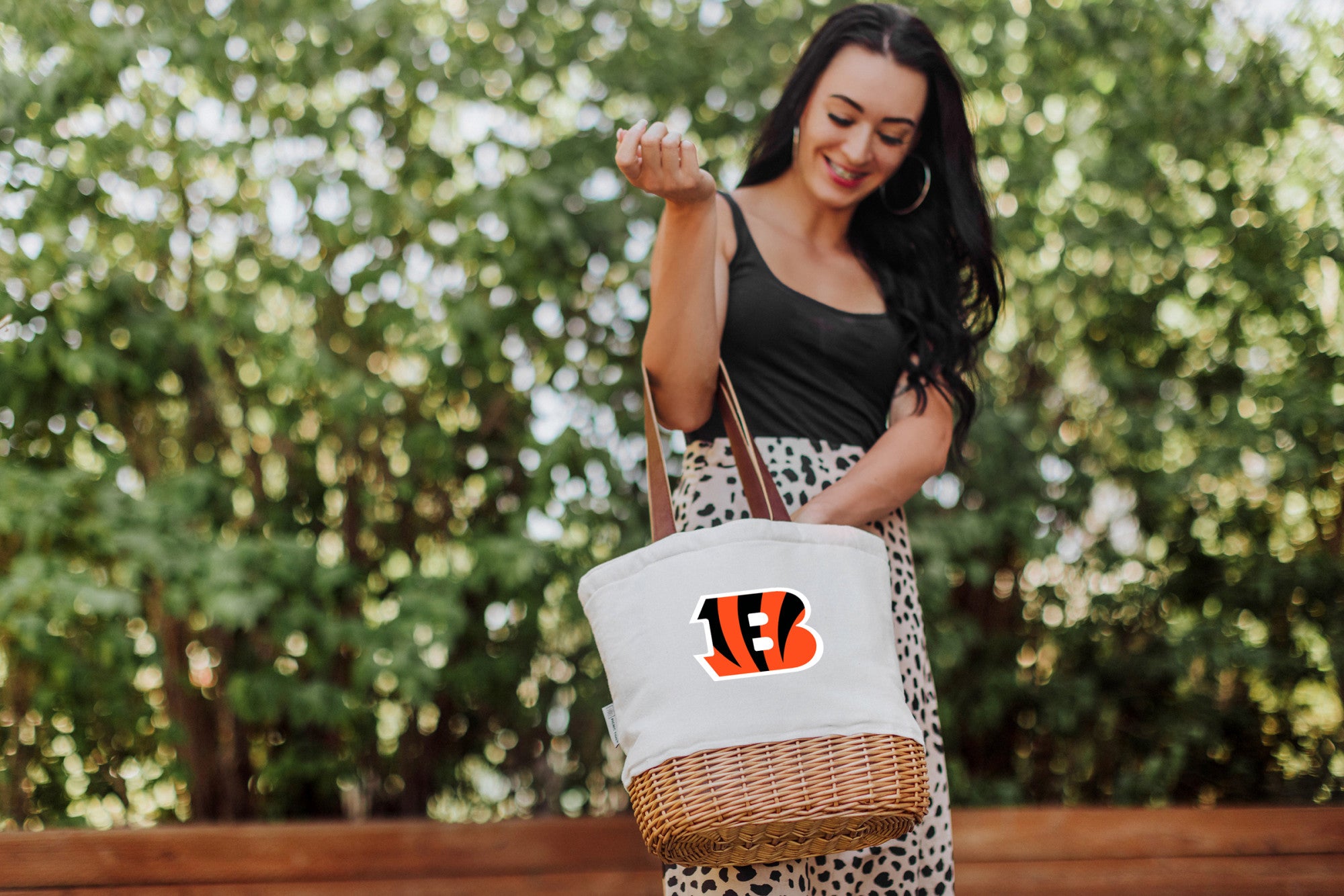 Cincinnati Bengals - Pico Willow and Canvas Lunch Basket