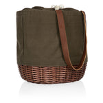 Atlanta Braves - Coronado Canvas and Willow Basket Tote