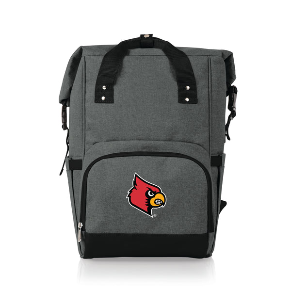 Louisville Cardinals - On The Go Roll-Top Backpack Cooler