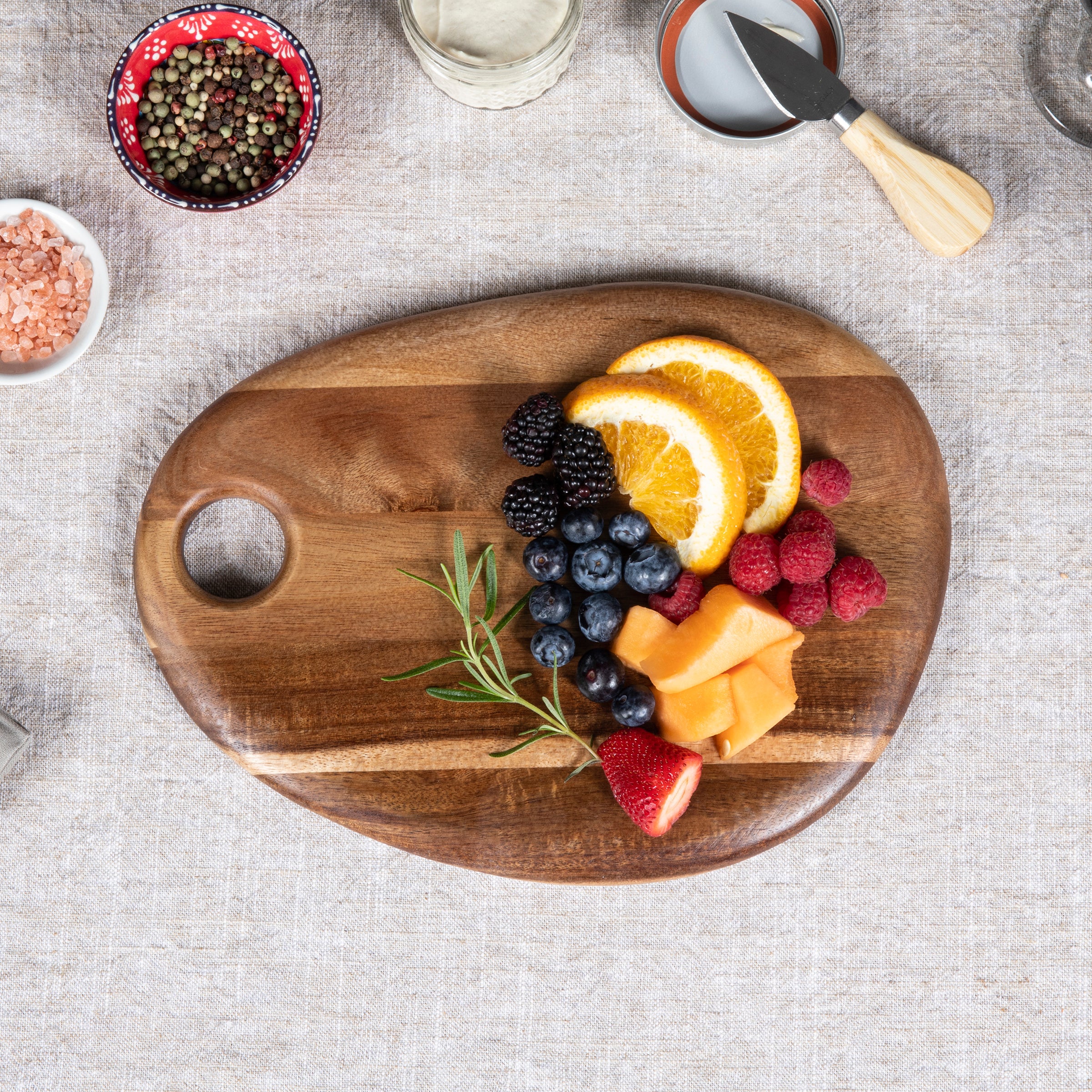 Pebble Shaped Acacia Serving Board