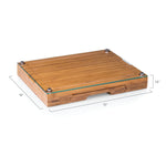 Washington Commanders - Concerto Glass Top Cheese Cutting Board & Tools Set