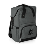 Miami Marlins - On The Go Roll-Top Backpack Cooler