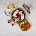 USC Trojans - Insignia Acacia and Slate Serving Board with Cheese Tools