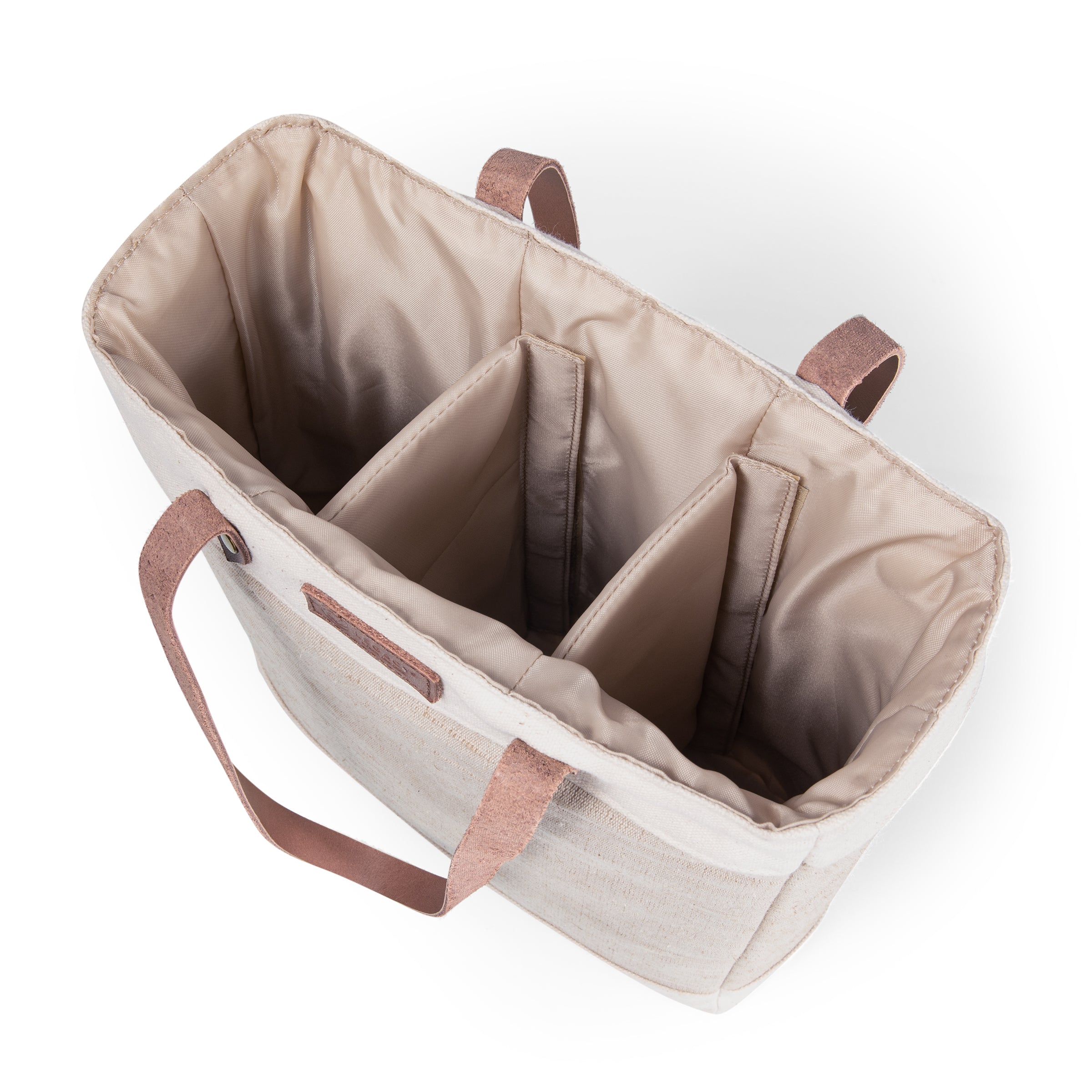 Pinot Jute 3 Bottle Insulated Wine Bag