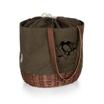 Pittsburgh Penguins - Coronado Canvas and Willow Basket Tote