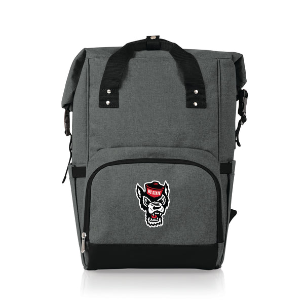 NC State Wolfpack - On The Go Roll-Top Backpack Cooler