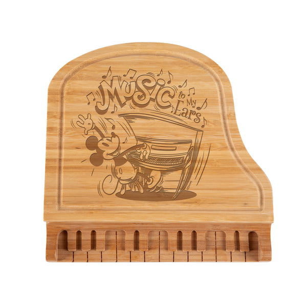 Mickey Mouse Piano Cheese Cutting Board & Tools Set