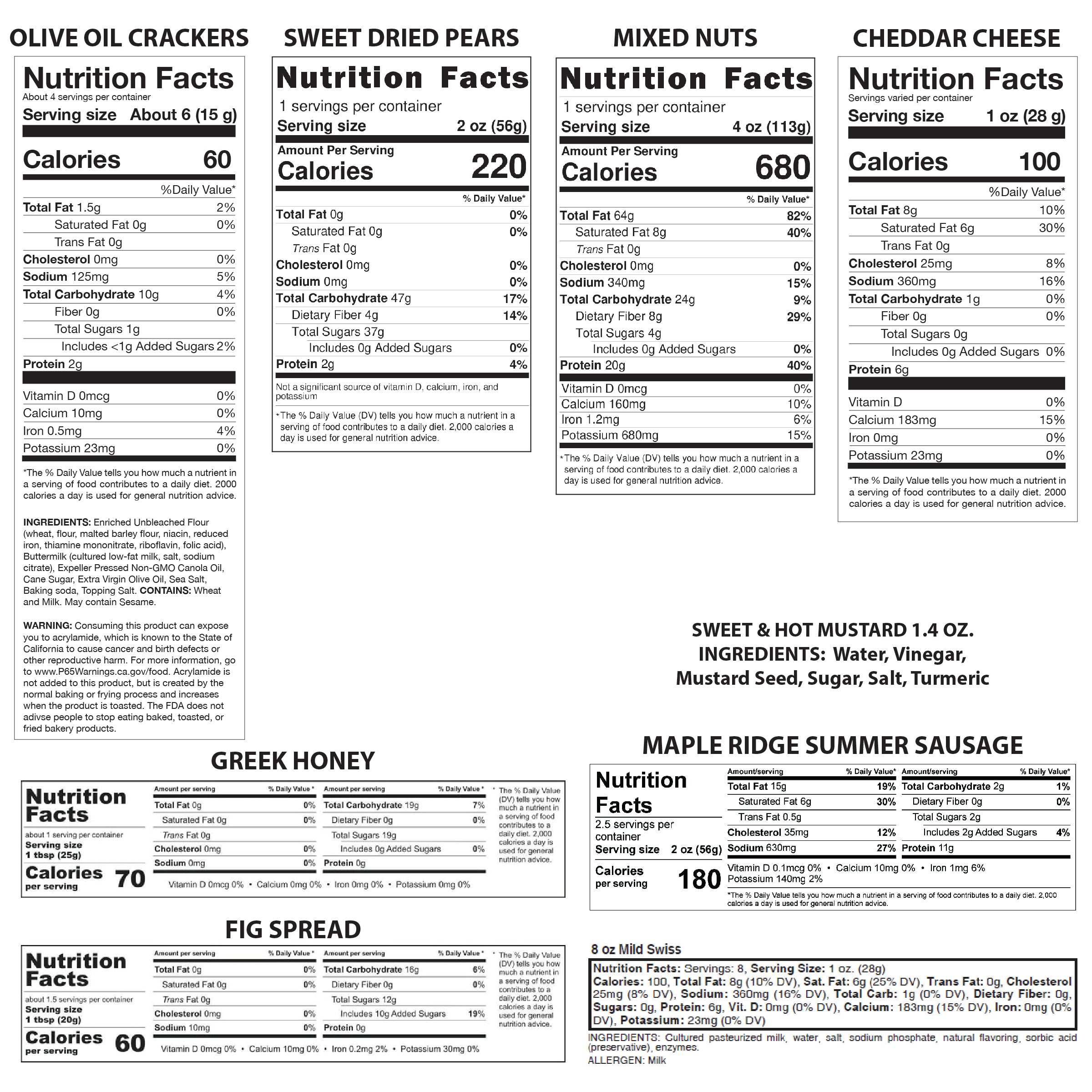 Ovale Cutting Board with Gourmet Gift Pack