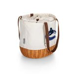 Vancouver Canucks - Coronado Canvas and Willow Basket Tote