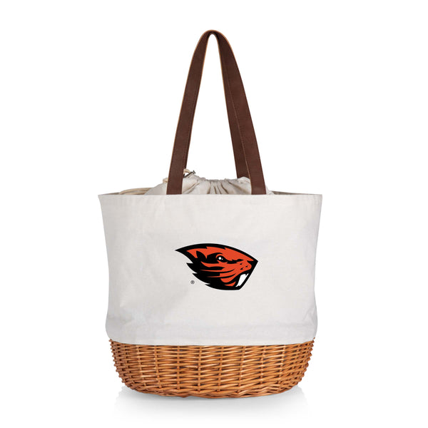 Oregon State Beavers - Coronado Canvas and Willow Basket Tote
