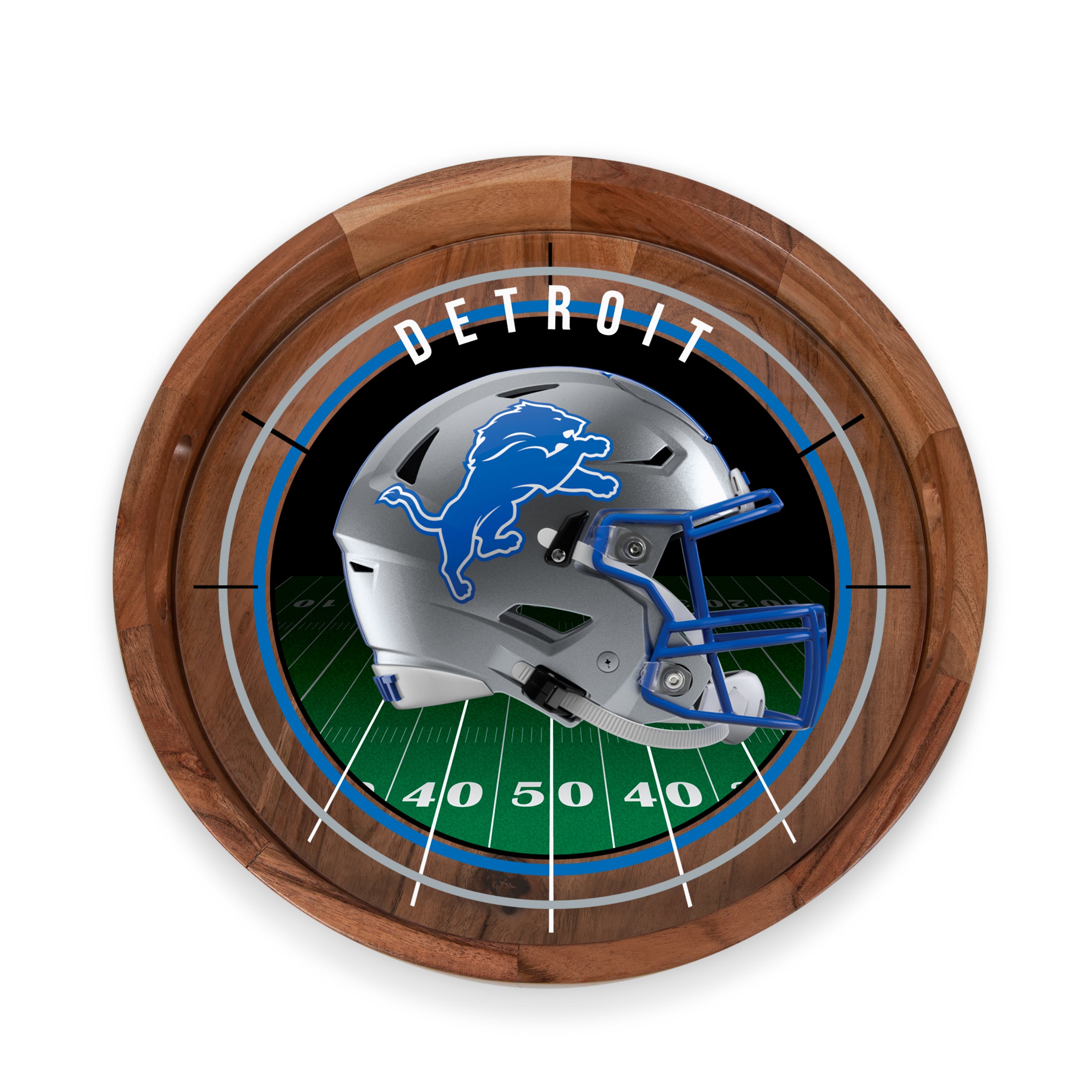 Detroit Lions - Barista Serving Tray with Glass Insert