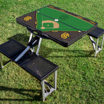 San Diego Padres Baseball Diamond - Picnic Table Portable Folding Table with Seats