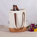 Pico Willow and Canvas Lunch Basket
