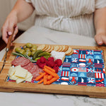 America250 - Ventana - Tempered Glass and Acacia Cheese Board and Knife Set