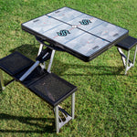 Seattle Kraken Hockey Rink - Picnic Table Portable Folding Table with Seats