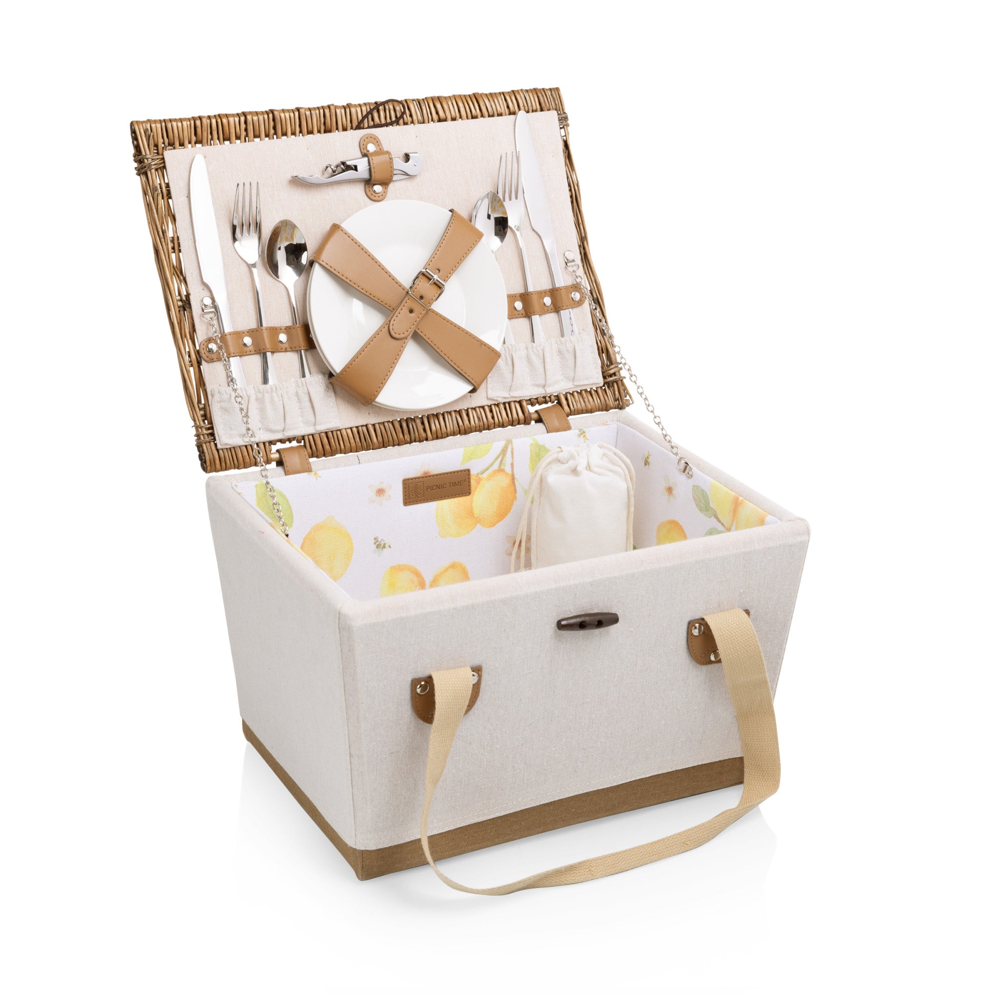 Lemongrove Picnic Basket for 2 - Bees & Lemons