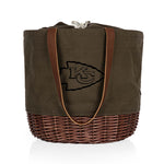 Kansas City Chiefs - Coronado Canvas and Willow Basket Tote