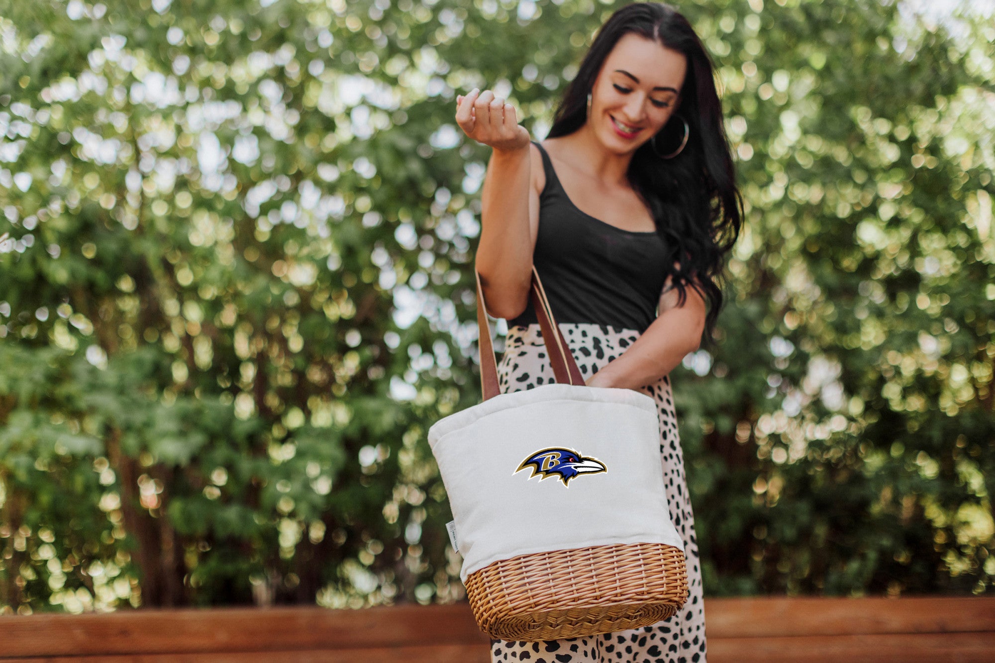 Baltimore Ravens - Pico Willow and Canvas Lunch Basket