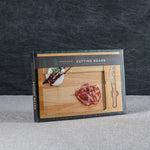 San Francisco 49ers Football Field - Icon Glass Top Cutting Board & Knife Set