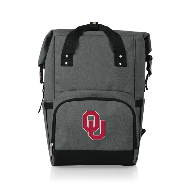 Oklahoma Sooners - On The Go Roll-Top Backpack Cooler
