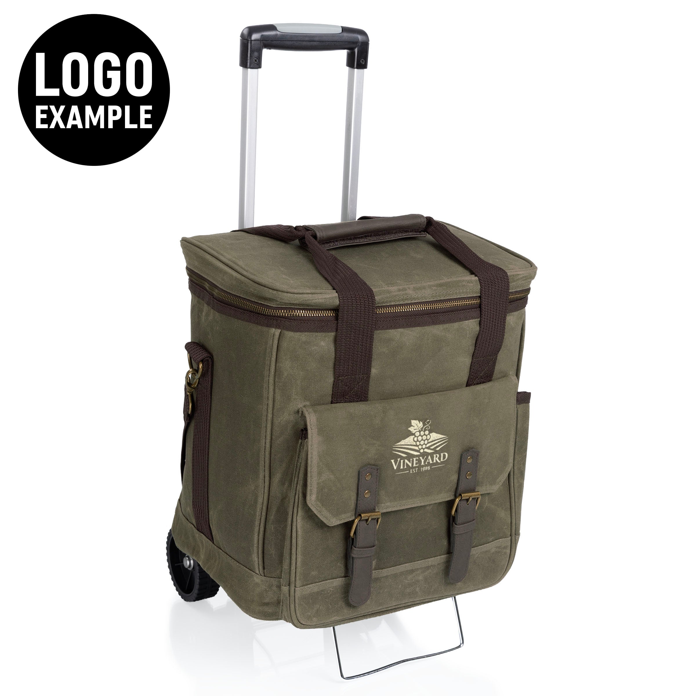 Weekender 6 Bottle Insulated Wine Bag with Trolley