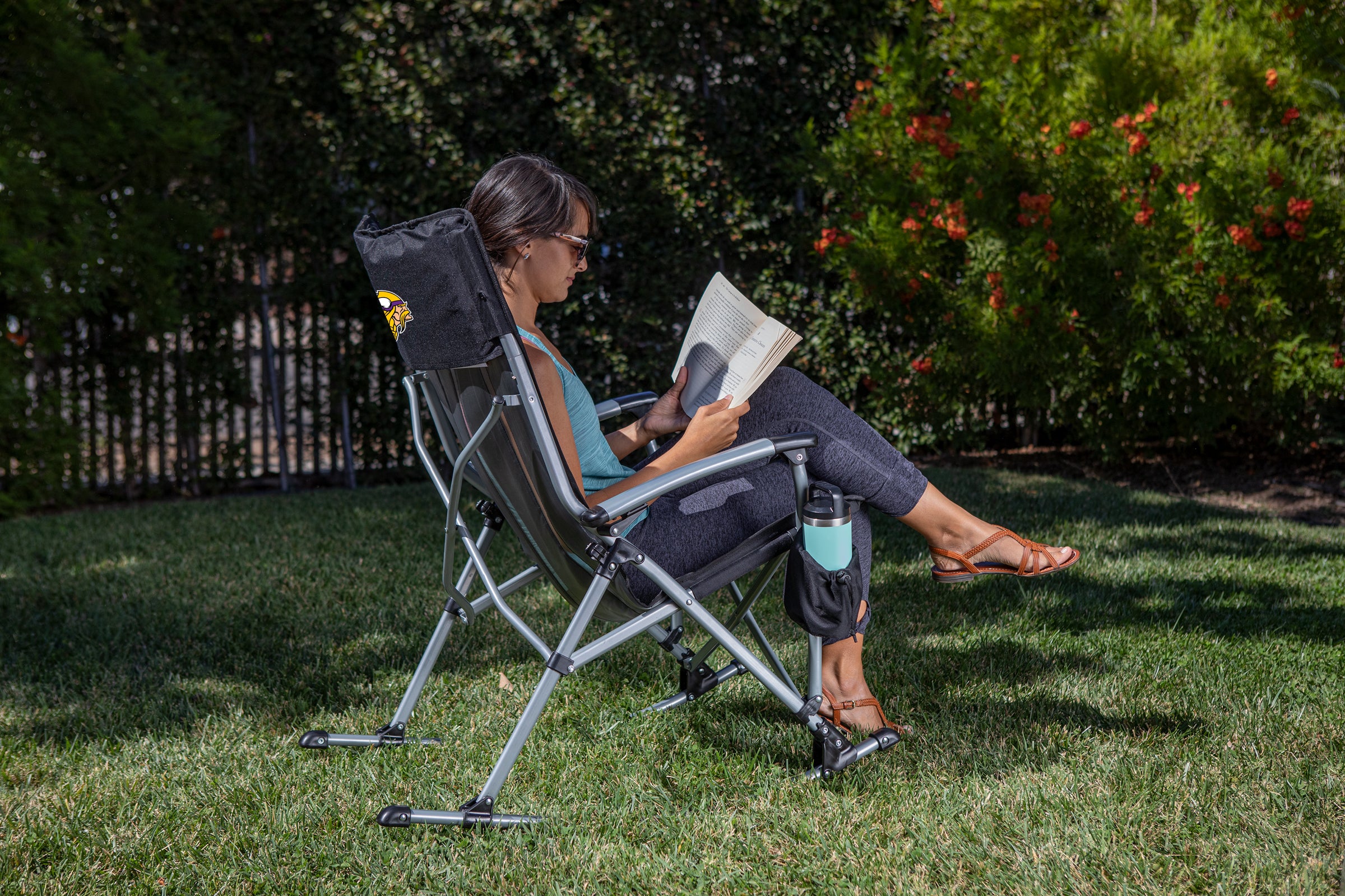 Minnesota Vikings - Outdoor Rocking Camp Chair