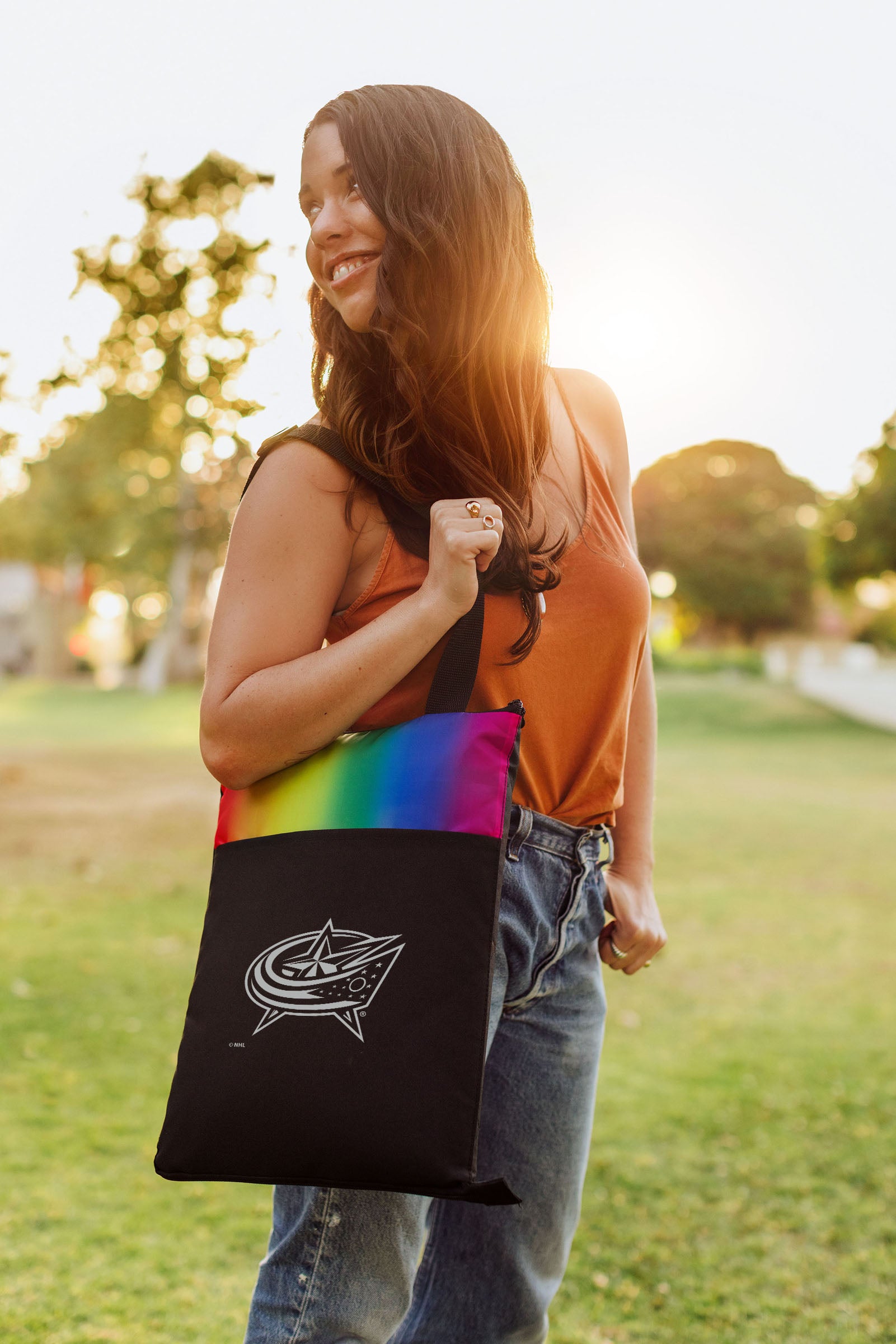 Columbus Blue Jackets - Vista Outdoor Picnic Blanket & Tote