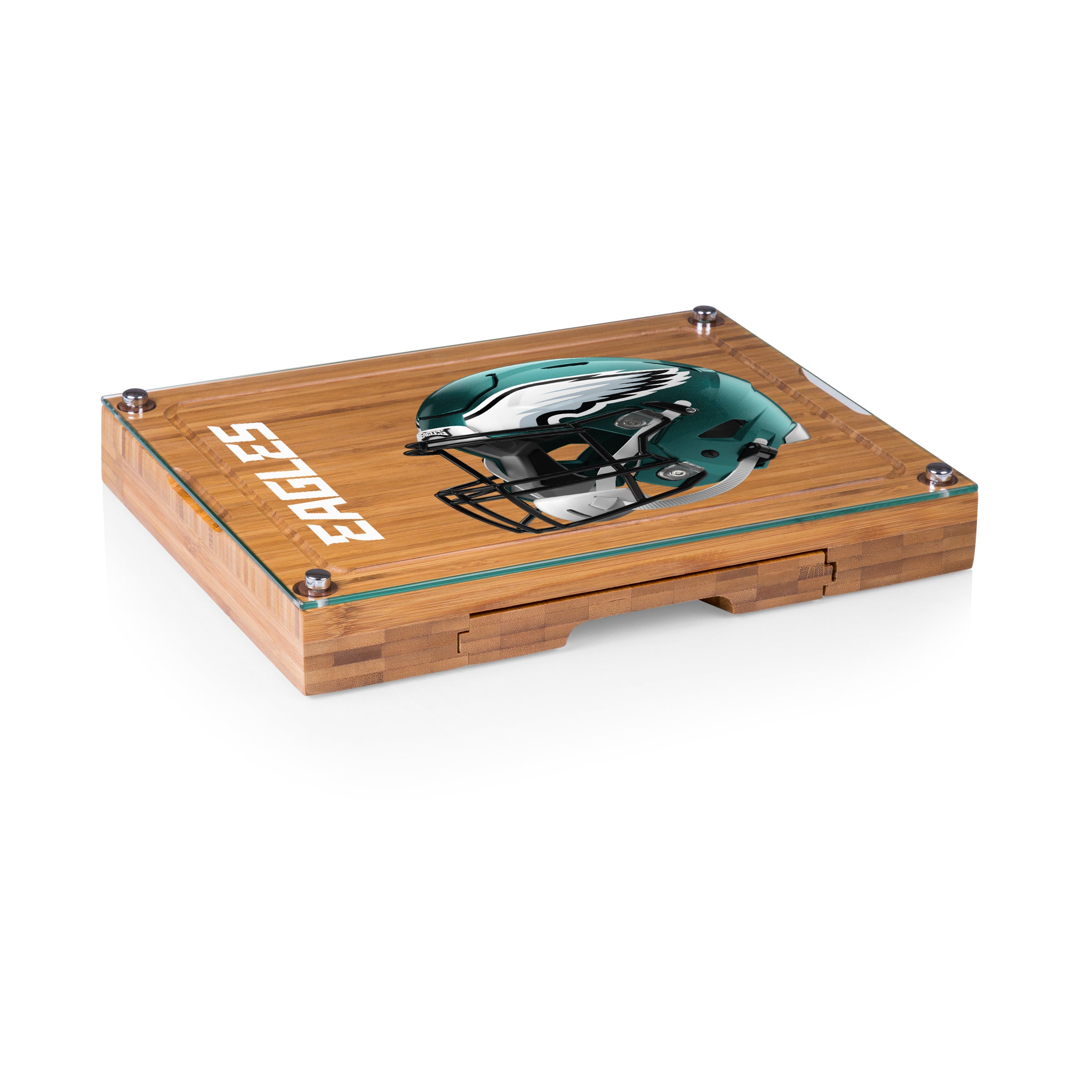 Philadelphia Eagles - Concerto Glass Top Cheese Cutting Board & Tools Set