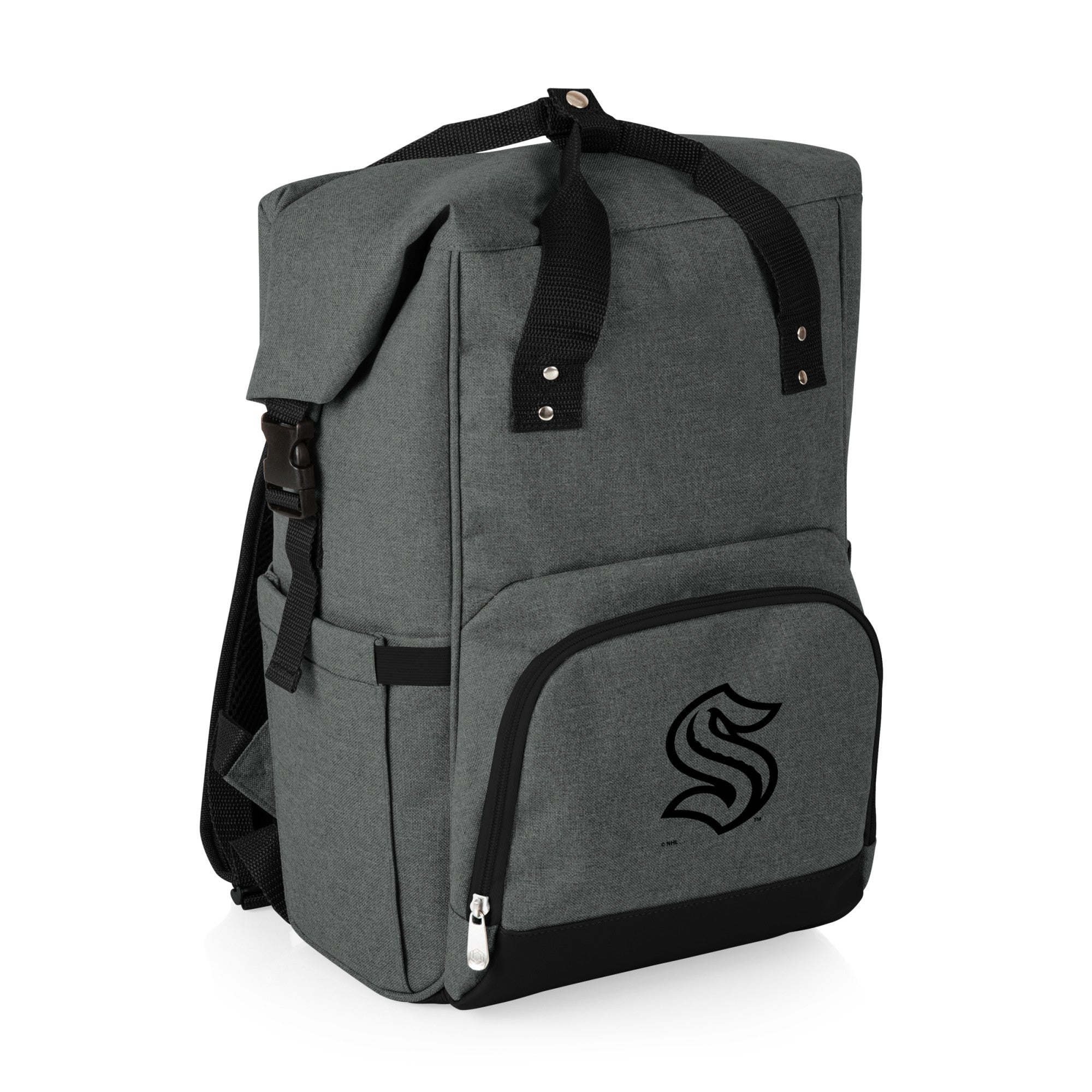 Seattle Kraken - On The Go Roll-Top Backpack Cooler