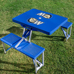 Wingate University Bulldogs - Picnic Table Portable Folding Table with Seats