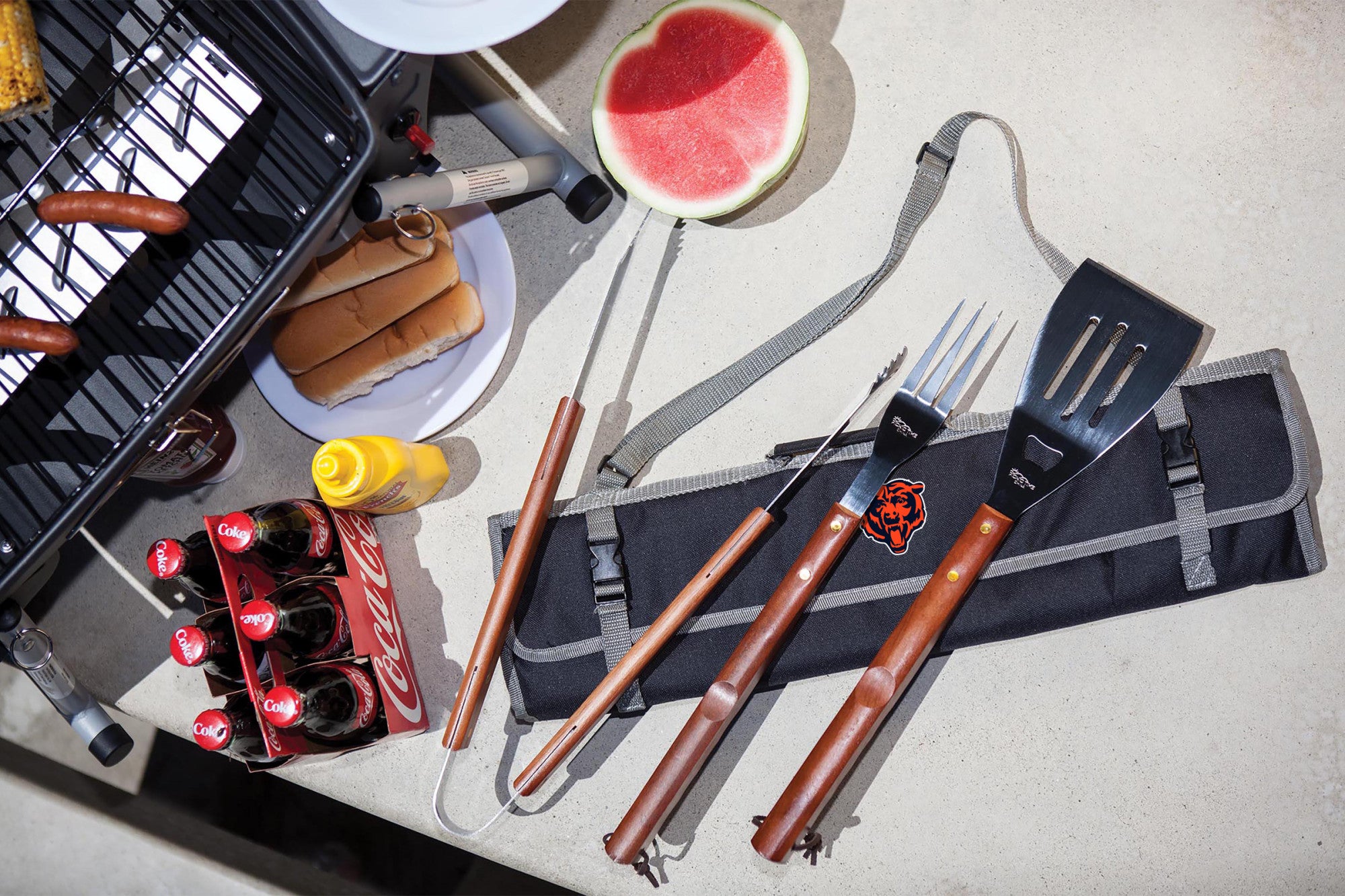 Chicago Bears - 3-Piece BBQ Tote & Grill Set