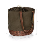 Minnesota Vikings - Coronado Canvas and Willow Basket Tote