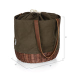 Chicago Cubs - Coronado Canvas and Willow Basket Tote