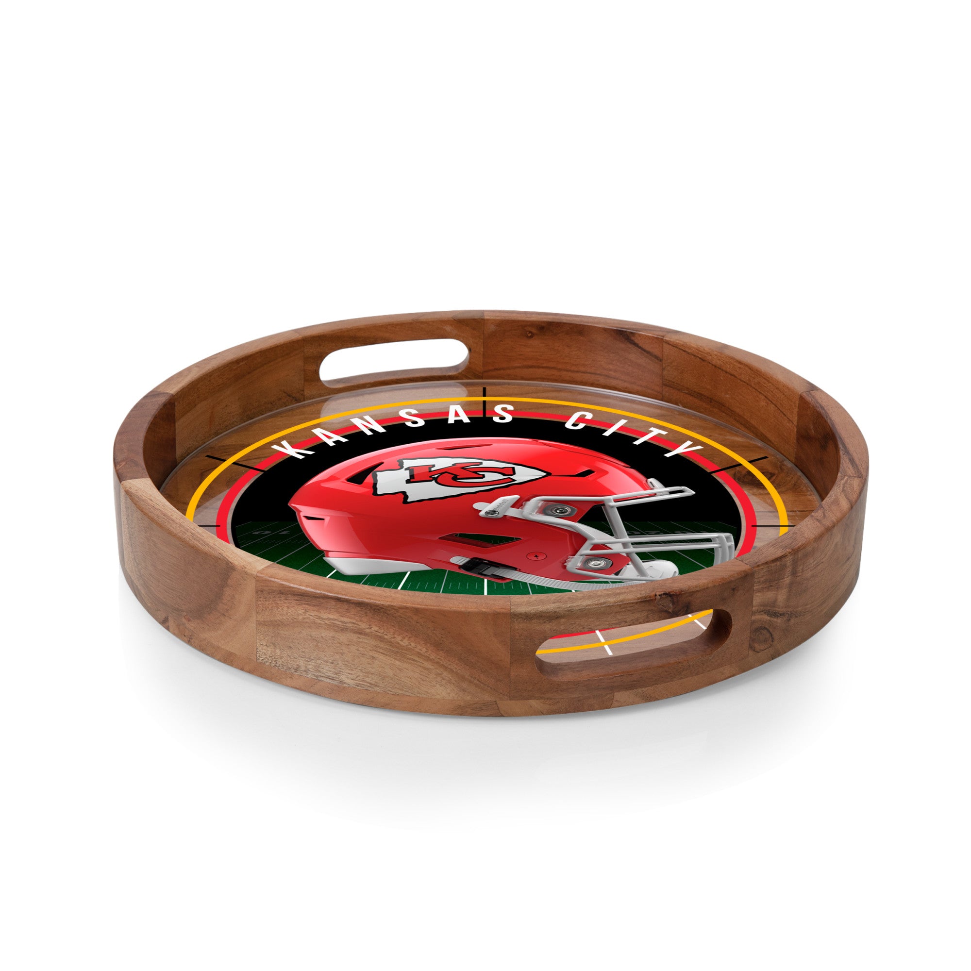 Kansas City Chiefs - Barista Serving Tray with Glass Insert