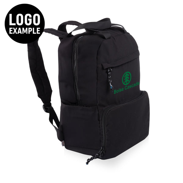 Travel Convertible Backpack with Cooler - Black