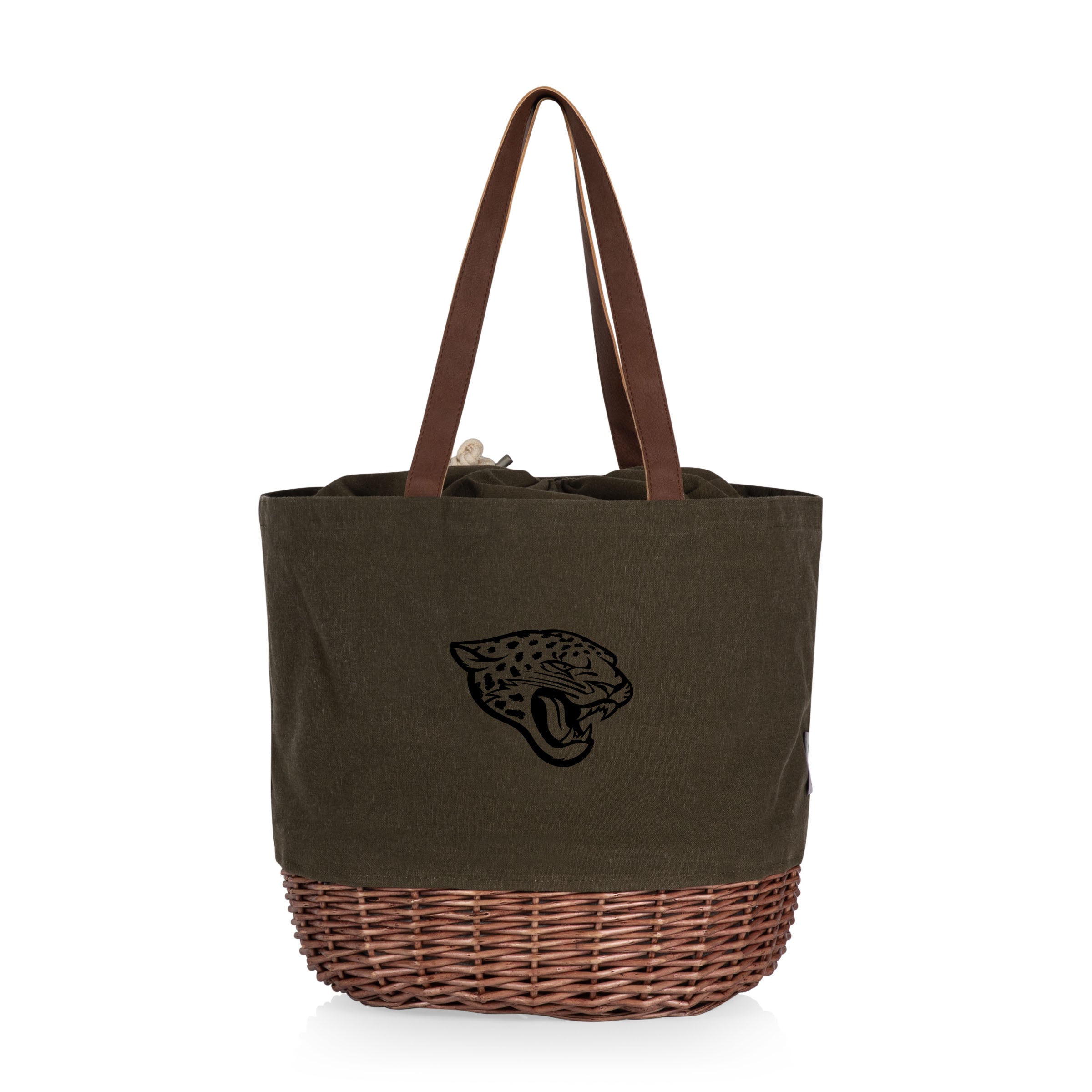 Jacksonville Jaguars - Coronado Canvas and Willow Basket Tote