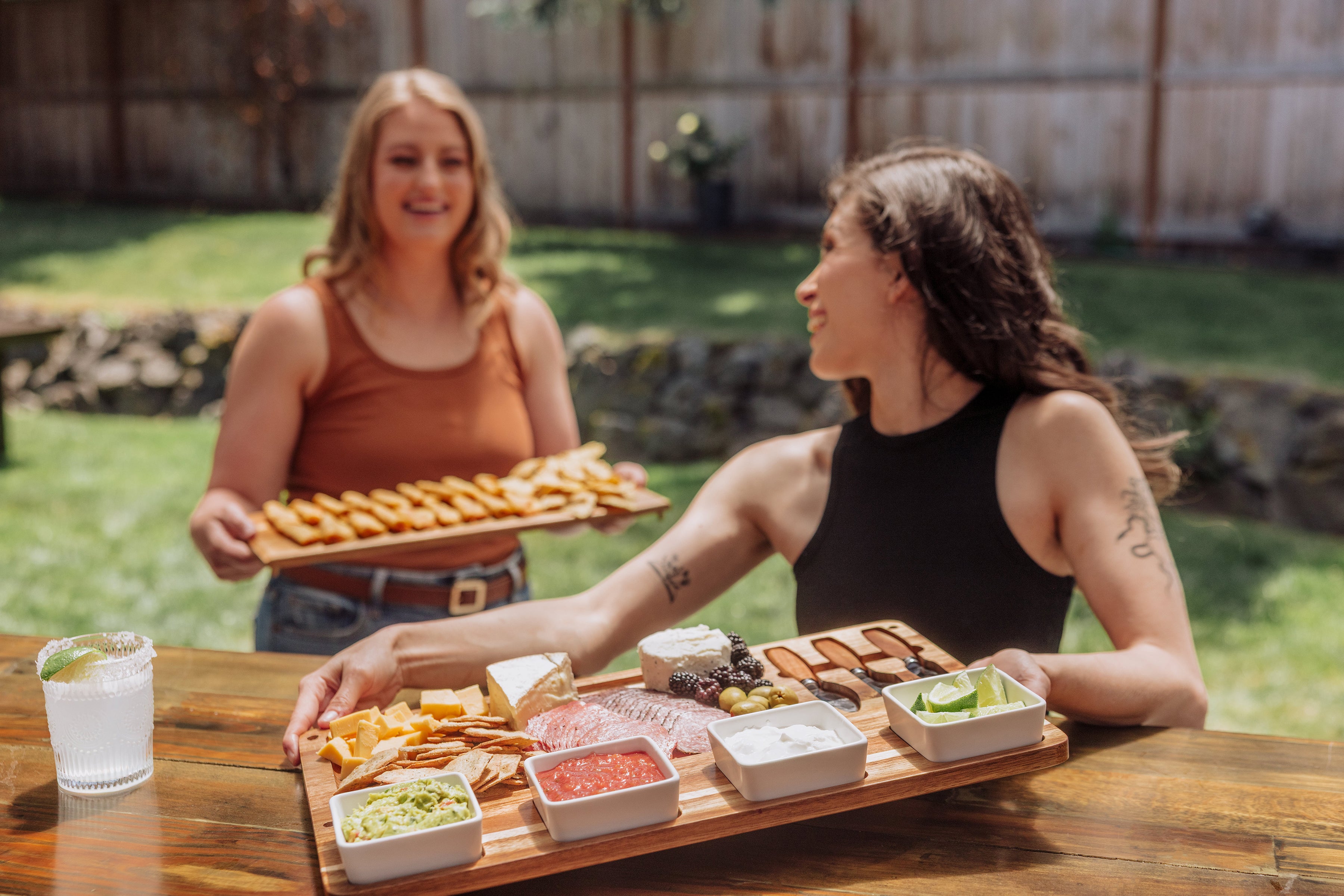 Picada Tapas & Cheese Board Set with Dip Bowls