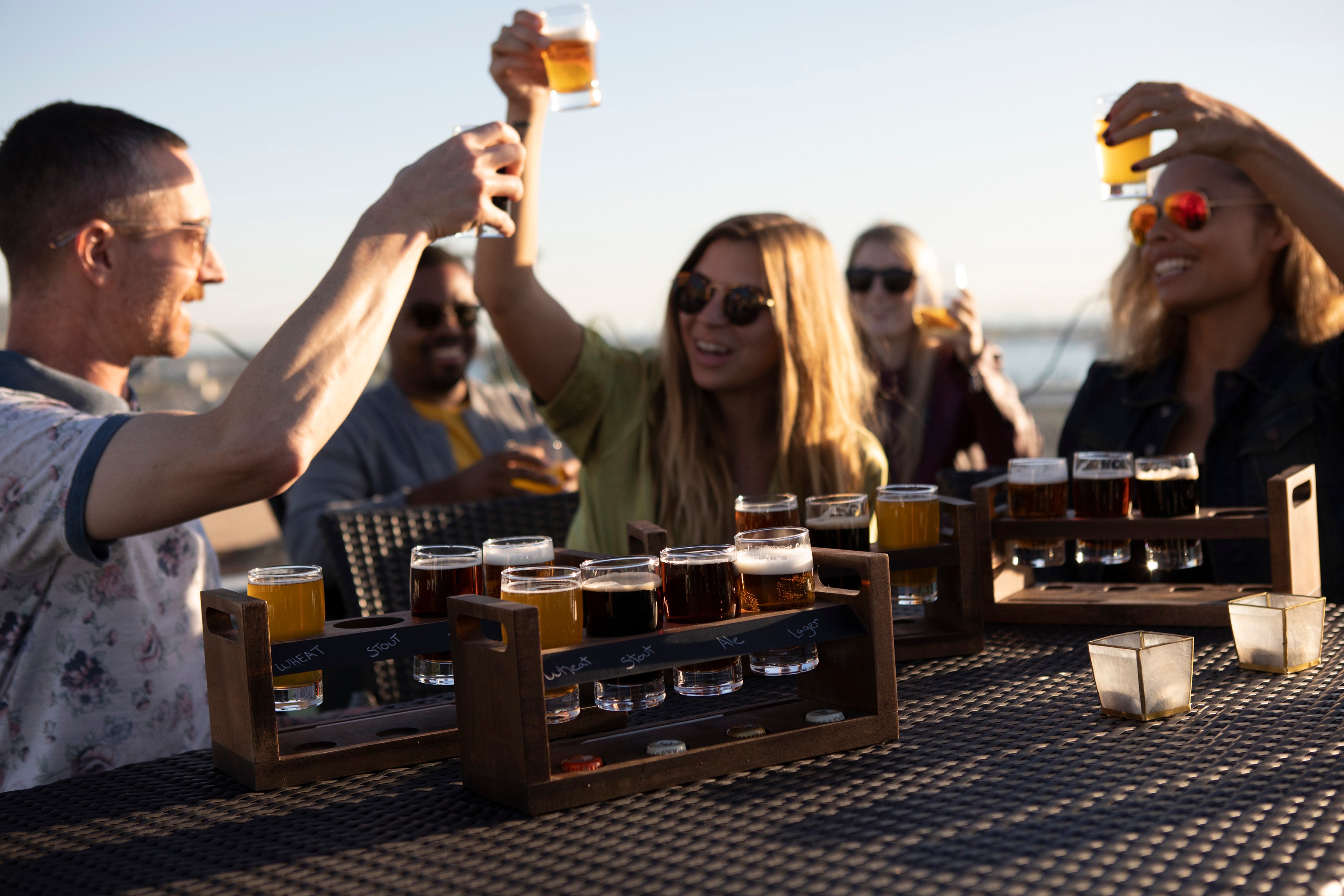 Los Angeles Rams - Craft Beer Flight Beverage Sampler