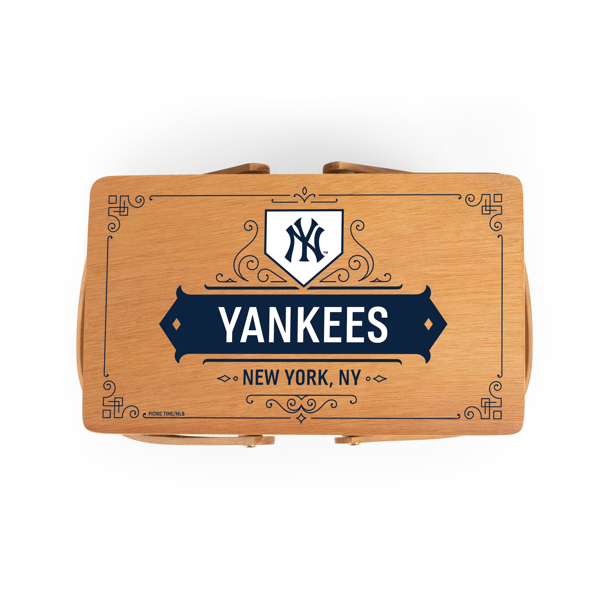 New York Yankees Poppy Personal Picnic Basket PICNIC TIME FAMILY OF BRANDS