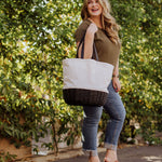 Coronado Canvas and Willow Basket Tote