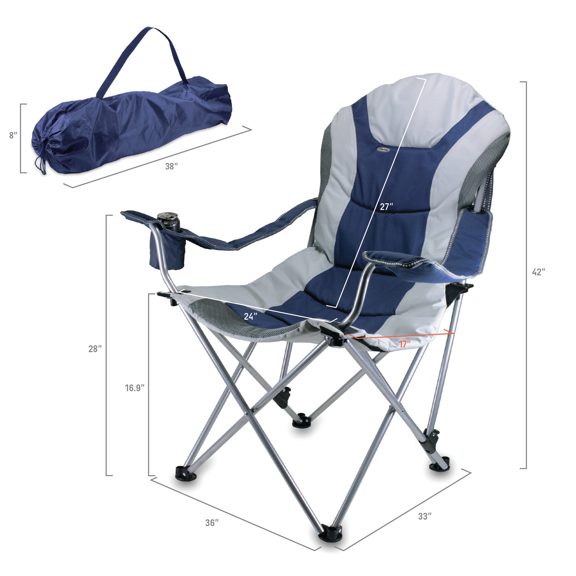 Dallas Cowboys - Reclining Camp Chair