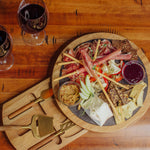 Seattle Kraken - Insignia Acacia and Slate Serving Board with Cheese Tools