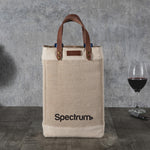 Pinot Jute 2 Bottle Insulated Wine Bag
