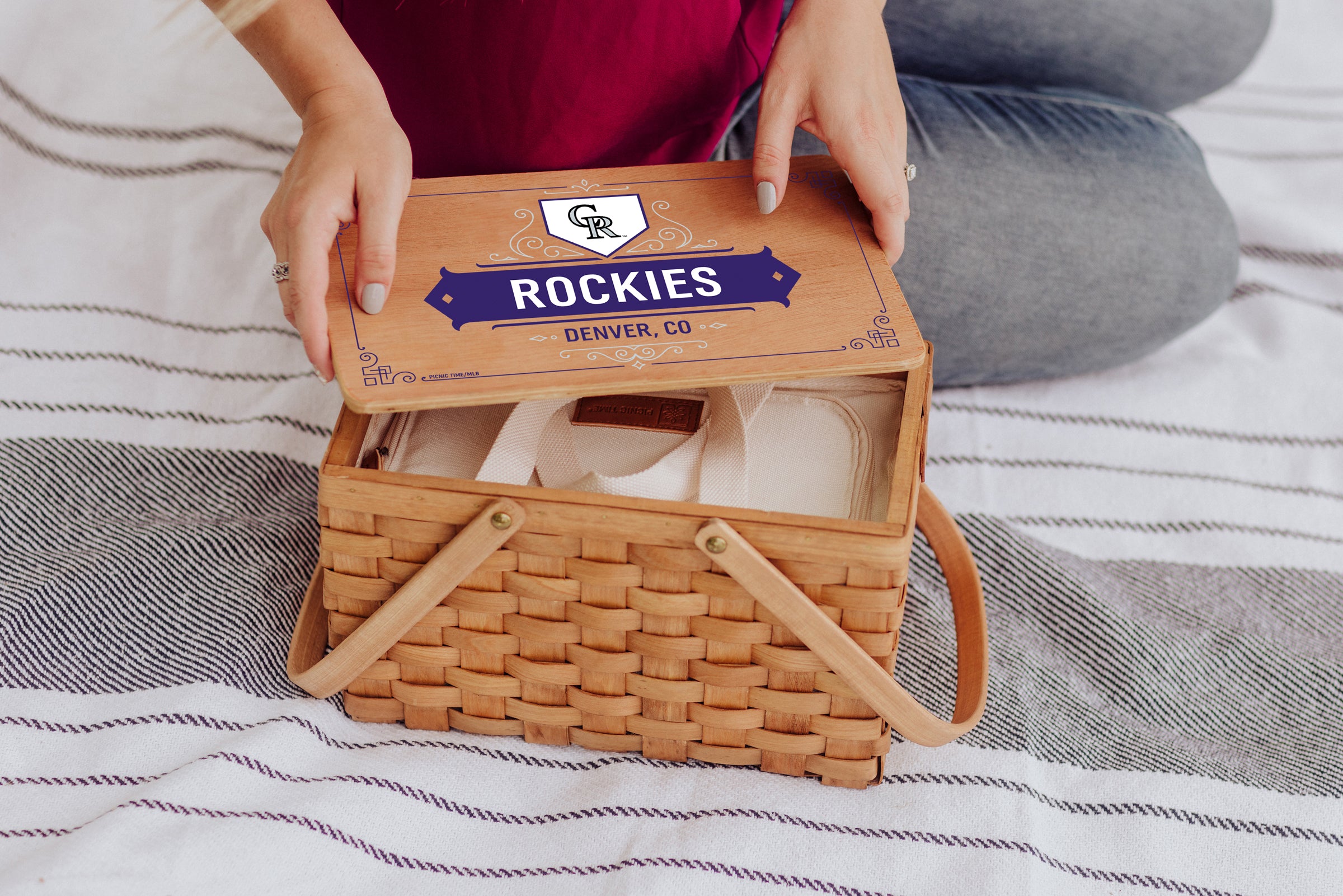 Colorado Rockies - Poppy Personal Picnic Basket