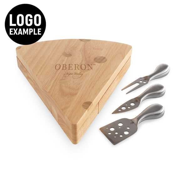 Swiss Cheese Cutting Board & Tools Set