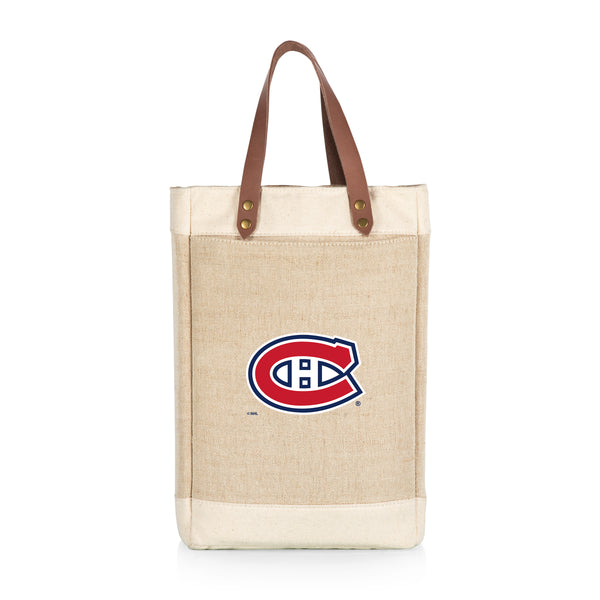 Montreal Canadiens - Pinot Jute 2 Bottle Insulated Wine Bag