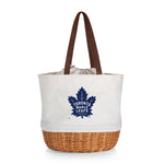 Toronto Maple Leafs - Coronado Canvas and Willow Basket Tote