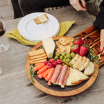 Cal State Fullerton Titans - Insignia Acacia and Slate Serving Board with Cheese Tools